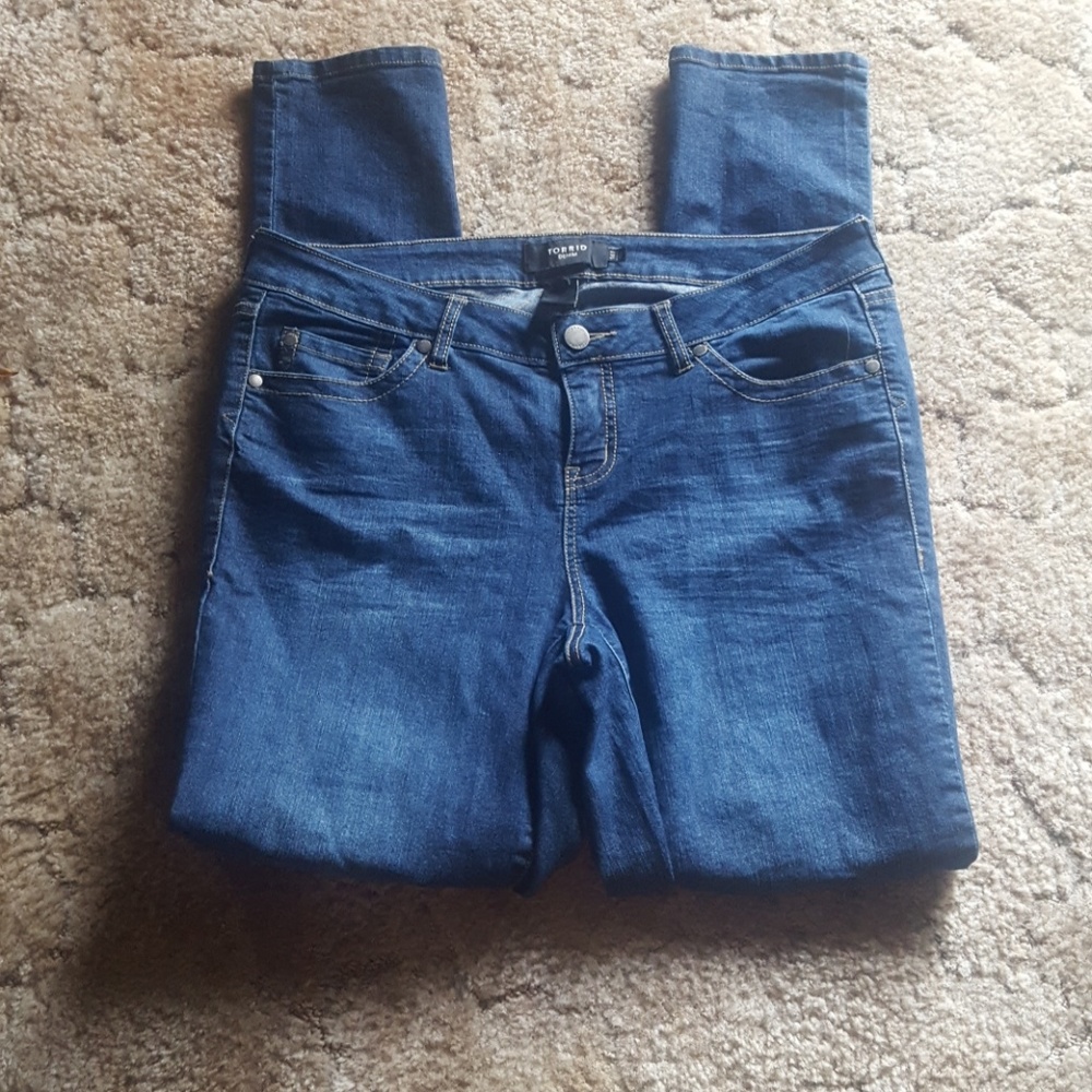 Blue torrid skinny jeans